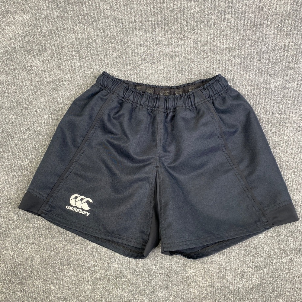 Canterbury Kids Black Rugby Shorts Athletic Training Shorts  10 01-170100P078